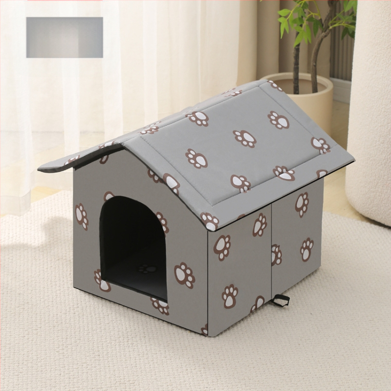 Kućica za mačke preko granice, vanjska vodootporna kućica za mačke i pse, kućica za kućne ljubimce, uklonjiva i periva vila za mačke, topla kućica za mačke i pse zimi