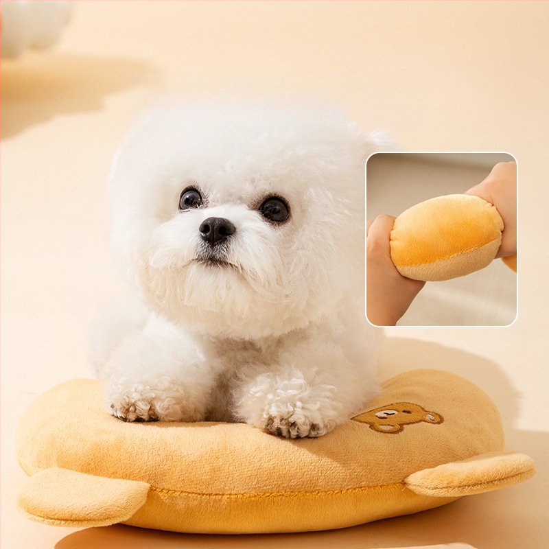 Univerzálny priedušný vankúš v tvare U s výšivkou pre psov, špeciálne pre domáce zvieratá Four Seasons, s výšivkou v tvare U pre mačky