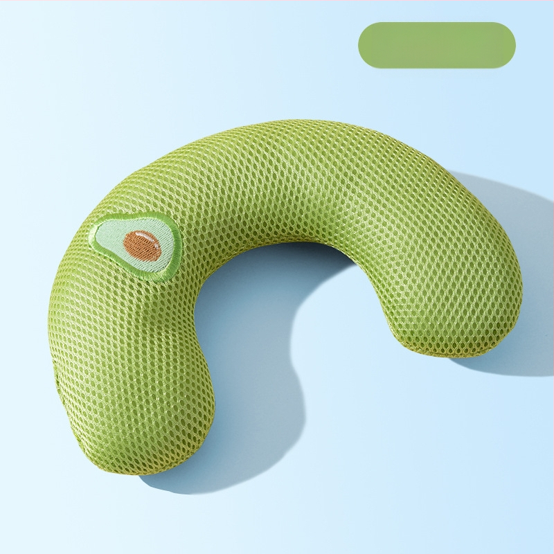 Univerzálny priedušný vankúš v tvare U s výšivkou pre psov, špeciálne pre domáce zvieratá Four Seasons, s výšivkou v tvare U pre mačky