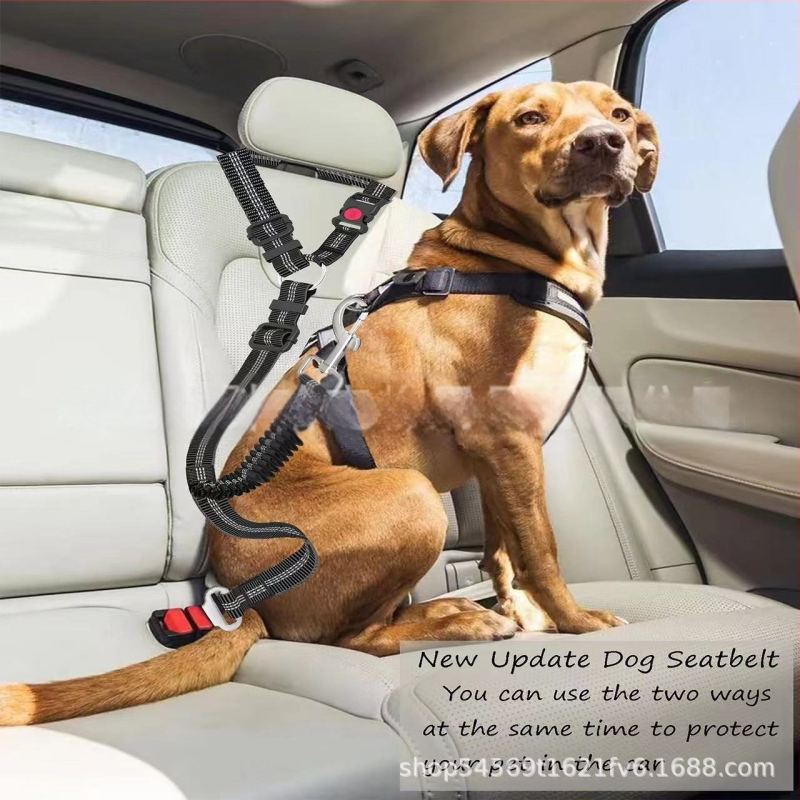 Višenamjensko vučno uže za kućne ljubimce, sigurnosni pojas za kućne ljubimce, sigurnosni pojas za pse u automobilu, uže za pse za velike pse, otporno na eksploziju