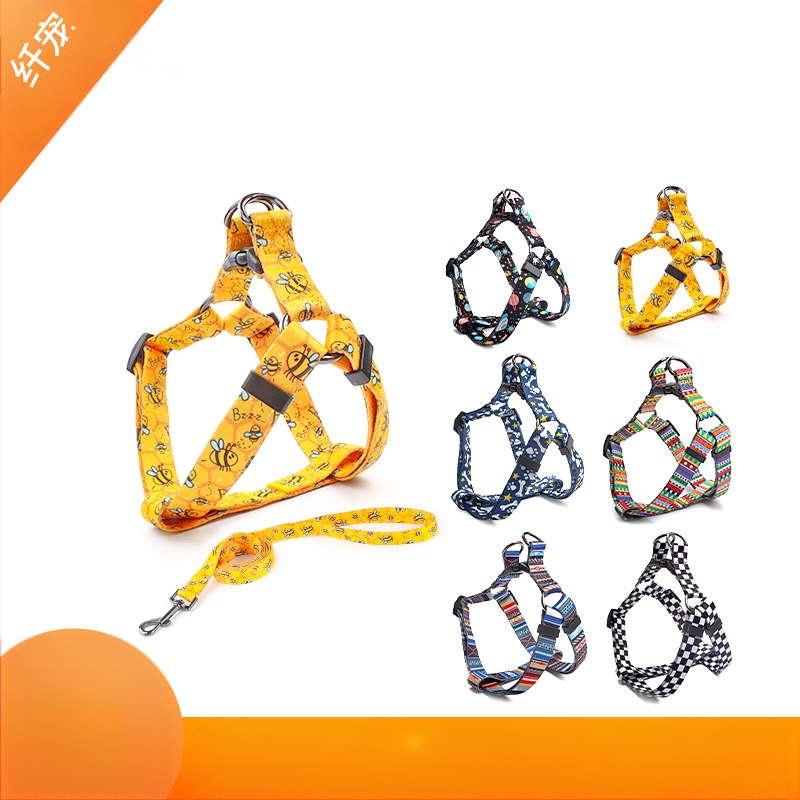 Трансграничен Amazon нов гръден колан за домашни любимци кучета с теглително въже на едро за домашни любимци кучешки гръден колан за кучета
