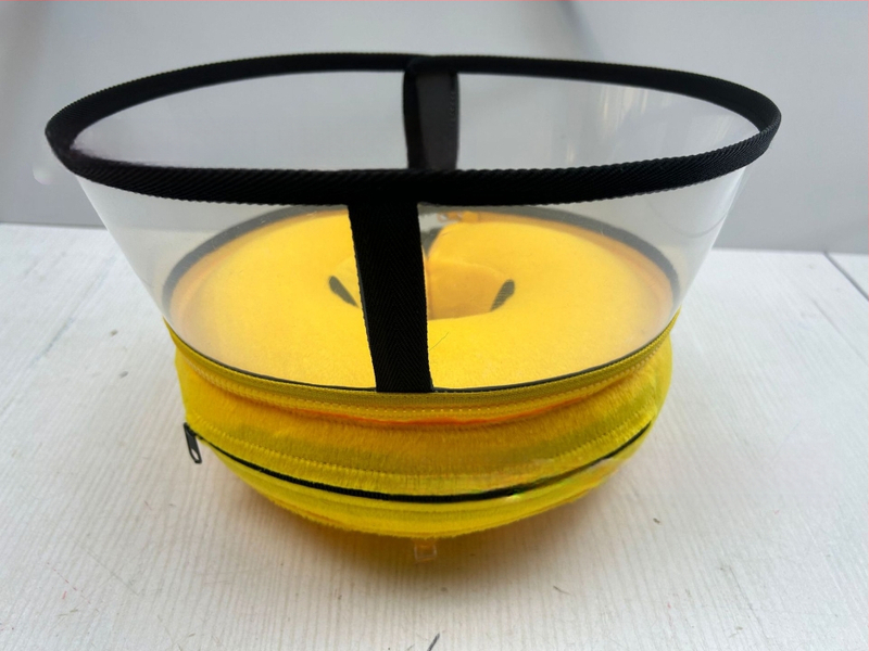 Надуваем PVC нашийник за домашни любимци, за кучета и котки, против ухапване, против надраскване, против облизване, красив, Pp преграда, подвижна