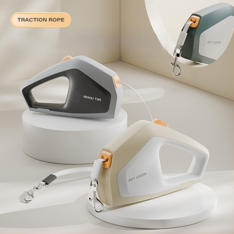 Novo uže za vuču za kućne ljubimce, 5 m, uže za vanjsku šetnju pasa, automatsko uvlačenje, univerzalno uže za male i srednje mačke i pse