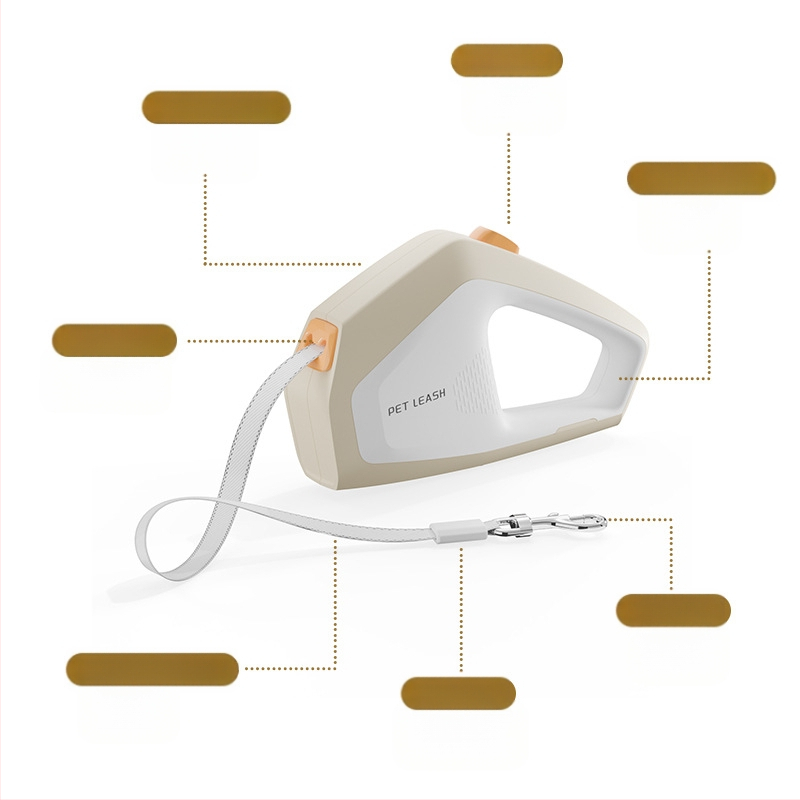 Novo uže za vuču za kućne ljubimce, 5 m, uže za vanjsku šetnju pasa, automatsko uvlačenje, univerzalno uže za male i srednje mačke i pse
