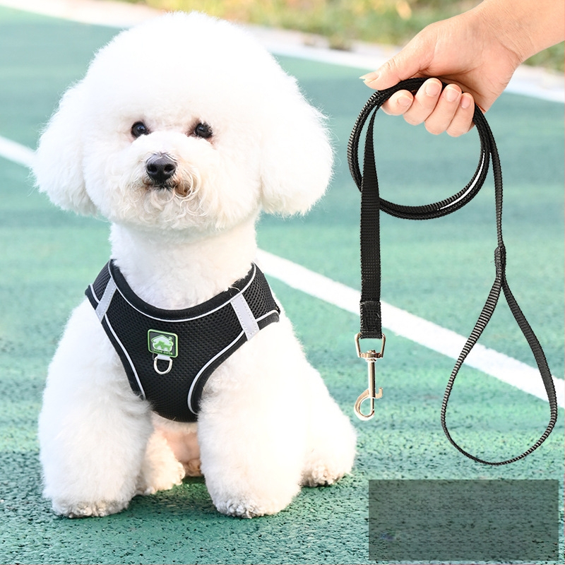 Жилетка за кучешка каишка, светлоотразителна каишка за гърди с плюшено мече Bimi, верига за разходка с куче