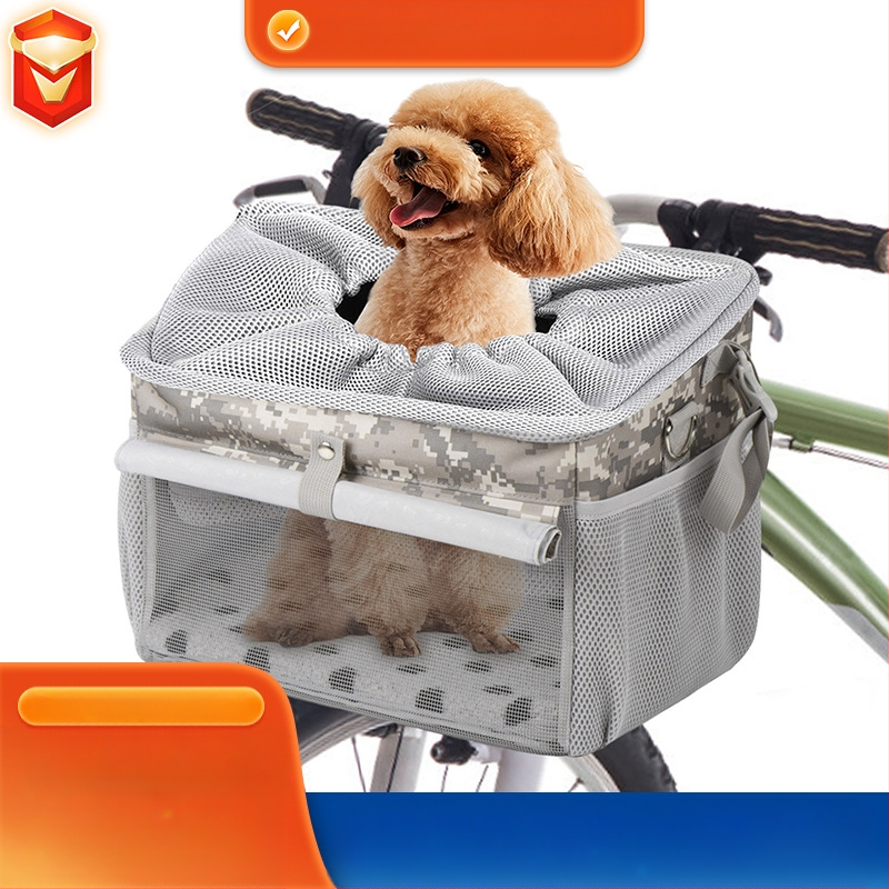 Okvir bicikla, torba za psa i kućne ljubimce, veliki kapacitet, električni automobil, plava, sklopiva platnena torba za auto