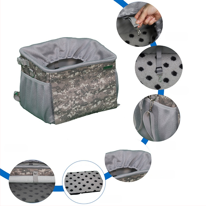 Okvir bicikla, torba za psa i kućne ljubimce, veliki kapacitet, električni automobil, plava, sklopiva platnena torba za auto