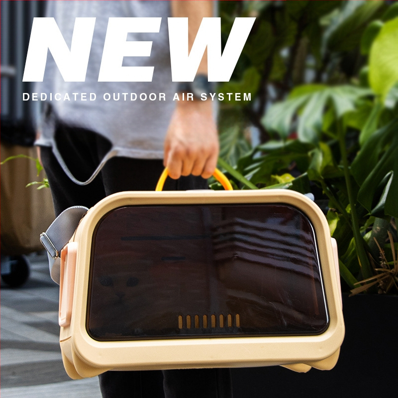 na zalihi veleprodaja ljetna svježa torba za mačke, super prozračna antistresna torba za mačke, prozirna kutija za zrak za kućne ljubimce na ramenu