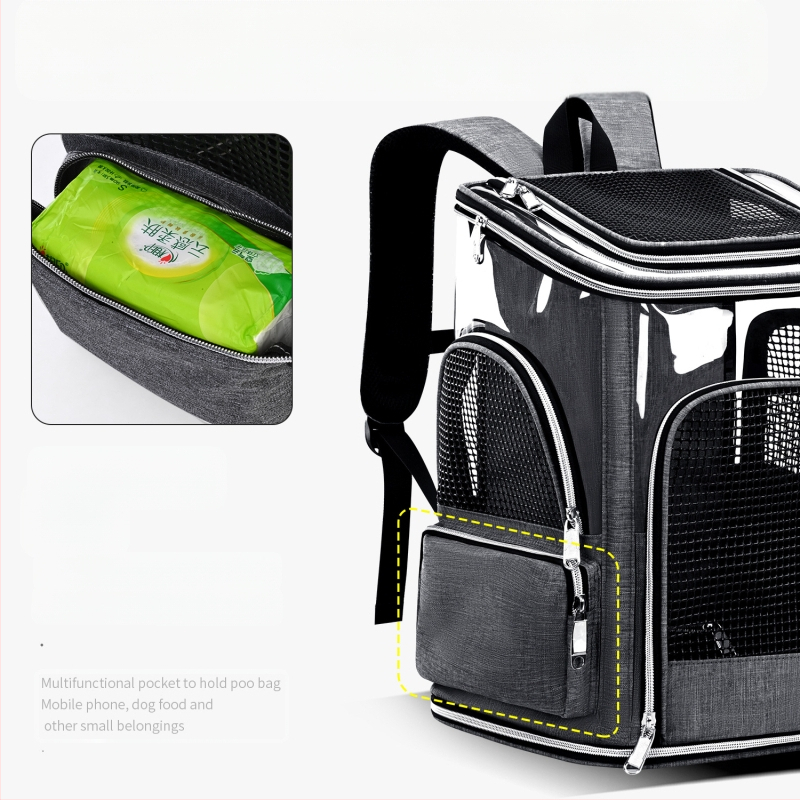 Nova torba za mačke, prozračna, izlazna prijenosna torba za kućne ljubimce, ruksak za kućne ljubimce velikog kapaciteta, protiv hitnih slučajeva