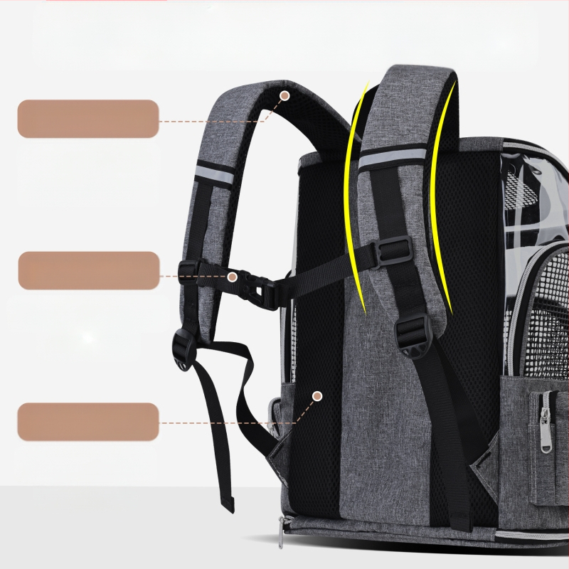 Nova torba za mačke, prozračna, izlazna prijenosna torba za kućne ljubimce, ruksak za kućne ljubimce velikog kapaciteta, protiv hitnih slučajeva