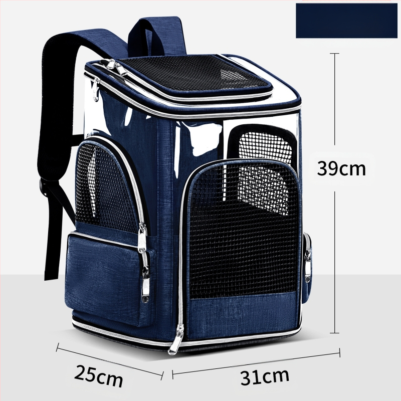 Nova torba za mačke, prozračna, izlazna prijenosna torba za kućne ljubimce, ruksak za kućne ljubimce velikog kapaciteta, protiv hitnih slučajeva