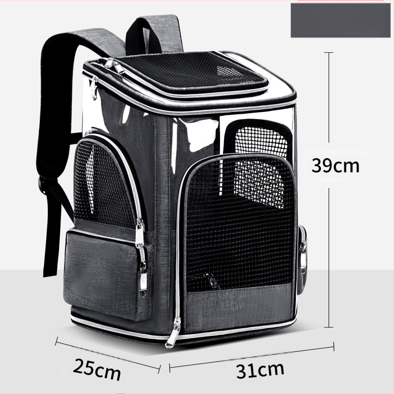 Nova torba za mačke, prozračna, izlazna prijenosna torba za kućne ljubimce, ruksak za kućne ljubimce velikog kapaciteta, protiv hitnih slučajeva