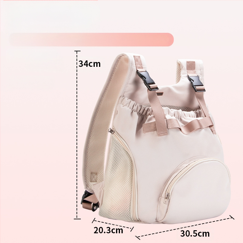 Чанта за кучета, преносима чанта за домашни любимци, чанта за гърди за котки, зимна топла раница с каишка за гърди за котки