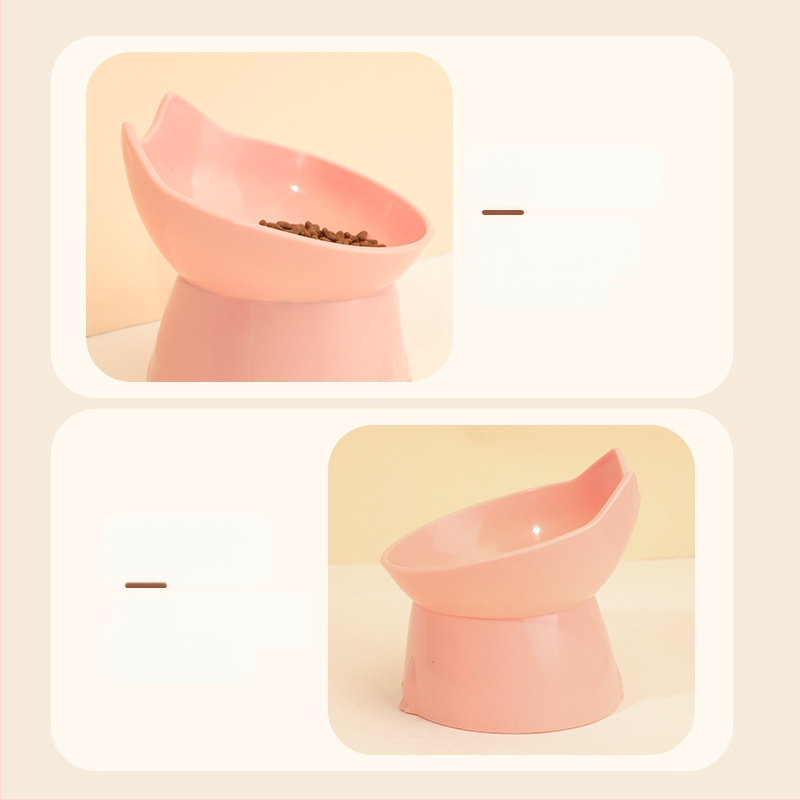 Prekogranična visoka hranilica za mačke, zdjela za kućne ljubimce, zaštita za vrat, zdjela za pse velikog kapaciteta, kosa usta, zaštita od prevrtanja, pribor za kućne ljubimce