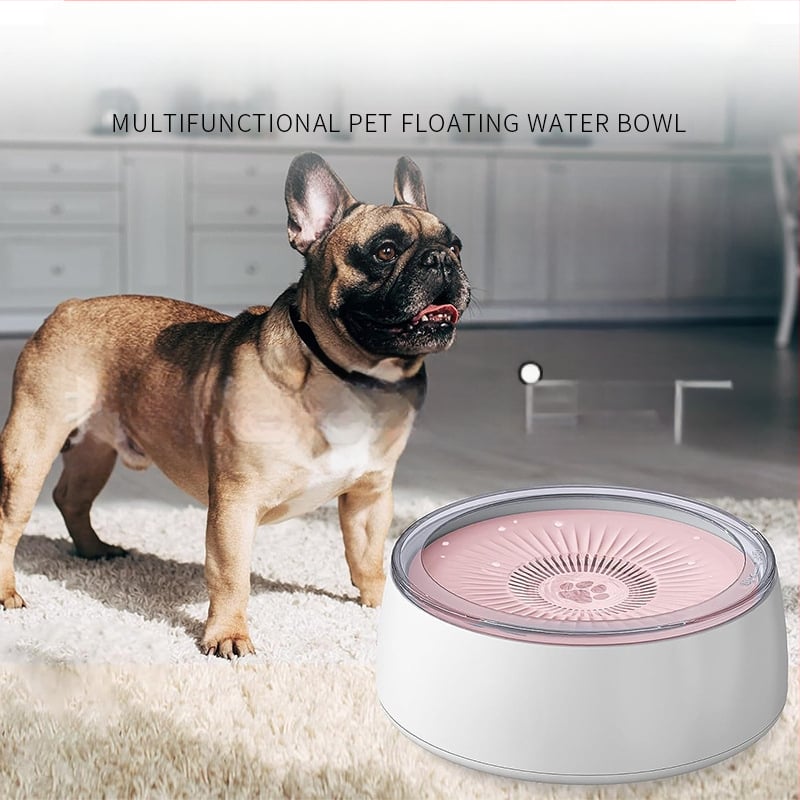 Noul bol de apă pentru animale de companie de mare capacitate de 3L de la Amazon, cu gură neumedată și anti-șoc, plutitor pentru animale de companie, bol cu hrană lentă