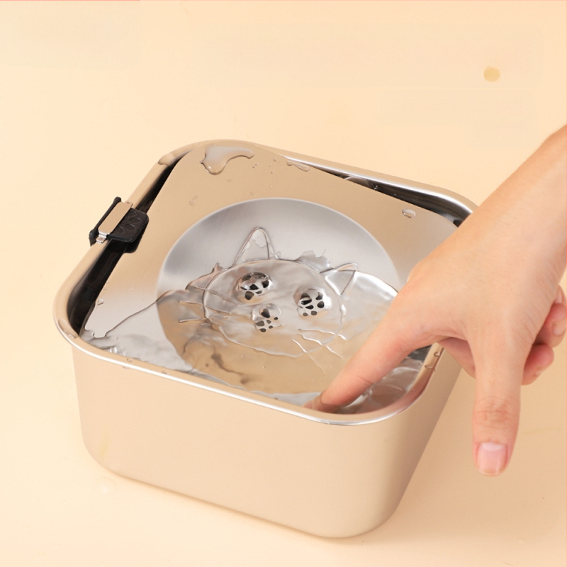 Bol pentru câini din oțel inoxidabil, bol suspendat, bol plutitor pătrat, bazin pentru câini, capacitate mare, apă potabilă, anti-șoc, bol pentru animale de companie, ustensile de băut