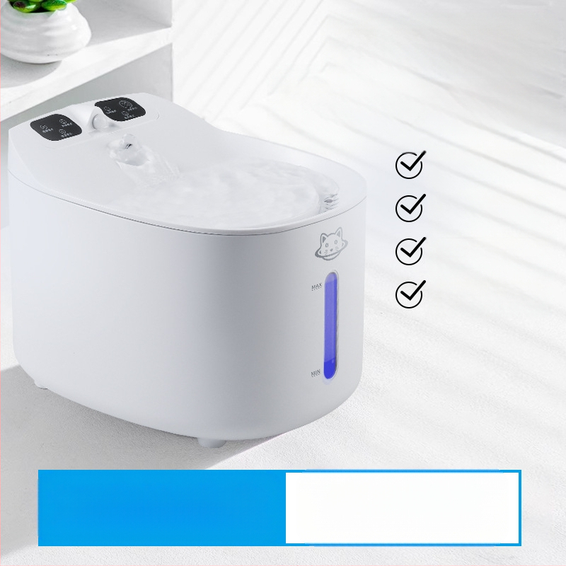 Диспенсър за вода за котки, питейна вода за кучета, домашни любимци, автоматичен циркулационен диспенсър за питейна вода за котки, течаща купа за вода, поилка за вода