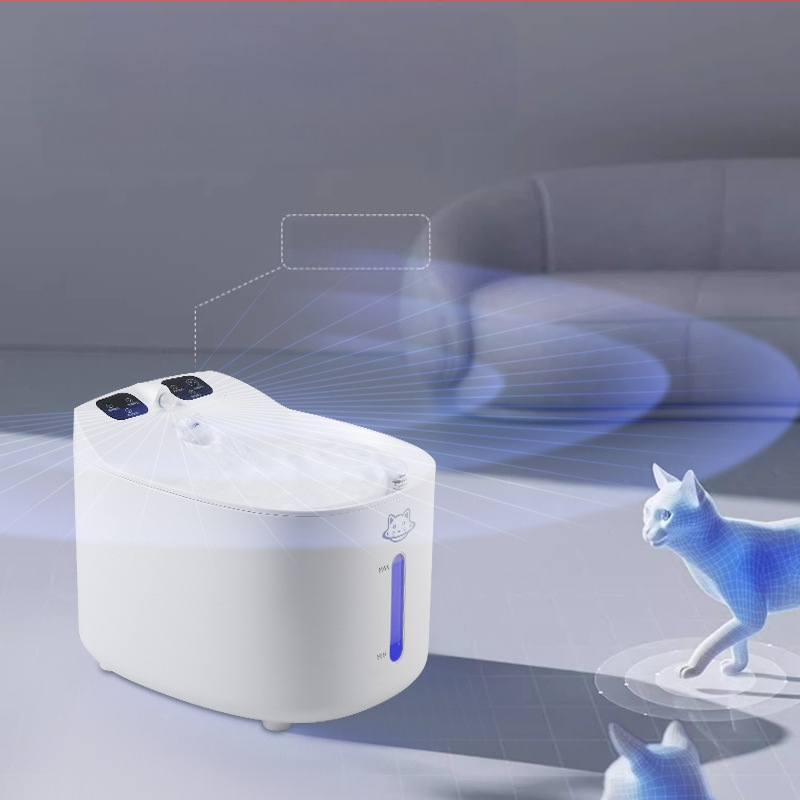 Диспенсър за вода за котки, питейна вода за кучета, домашни любимци, автоматичен циркулационен диспенсър за питейна вода за котки, течаща купа за вода, поилка за вода