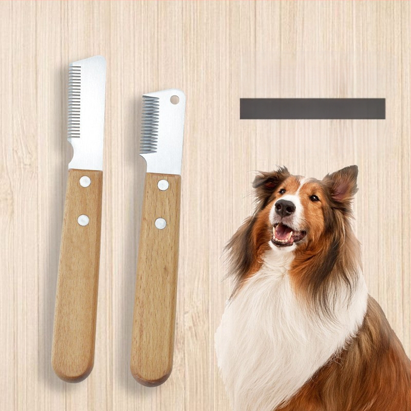 Нож за дърпане на косми, гребен за домашни любимци, нож за остъргване, West Highland Bull Terrier, Schnery Terrier, инструменти за груминг на кучета, домашни любимци