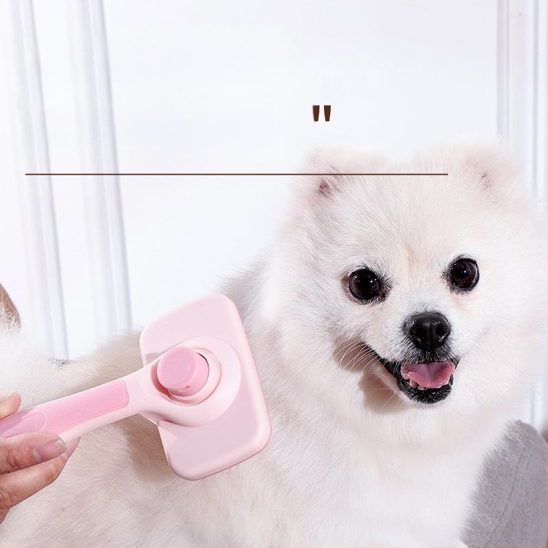 Piiriülene uus lemmikloomade kamm, kassipuhastushari, ujuvate karvade eemaldamine ühe klõpsuga, nõelkamm, pikad ja lühikesed, luksuslik kassikarvade eemaldamine, isepuhastuv kamm