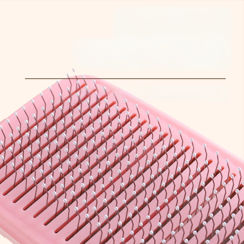 Piiriülene uus lemmikloomade kamm, kassipuhastushari, ujuvate karvade eemaldamine ühe klõpsuga, nõelkamm, pikad ja lühikesed, luksuslik kassikarvade eemaldamine, isepuhastuv kamm