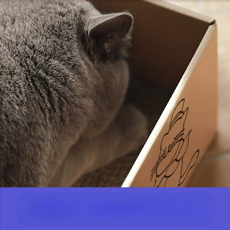 Határokon átnyúló forró rajzfilmminta táncoló macska hullámpapír macska kaparódeszka karom csiszoló tárgy környezetvédelem macska enyhíti fülledt és dörzsöli a haját játszik