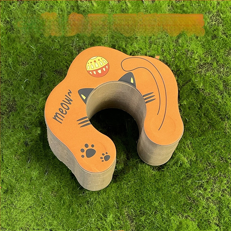 Szerves macskakaparó deszka mágneses szívású cserélhető hullámpapír self-free macskajáték önmegkönnyítő karmos kopásálló macskajáték