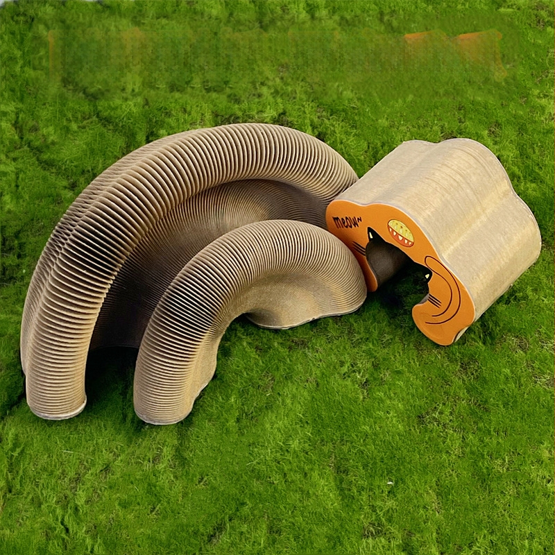 Szerves macskakaparó deszka mágneses szívású cserélhető hullámpapír self-free macskajáték önmegkönnyítő karmos kopásálló macskajáték