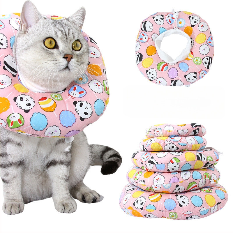 Mačka Elizabeth Ring Pokrivalo za glavu Mekani prsten za vrat sramota Protiv ugriza Postoperativni Protiv lizanja Vodootporni Kirurški pribor za sterilizaciju