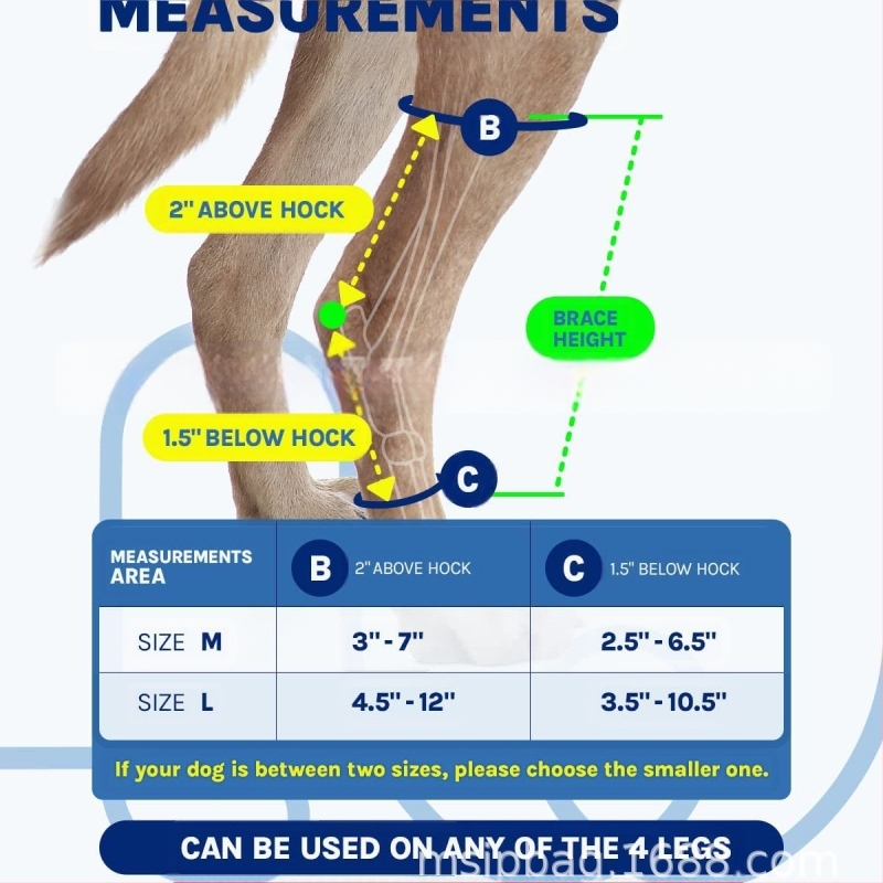 Zaštitna oprema za kućne ljubimce, zaštitna navlaka za noge za postoperativnu ozljedu noge, potpora za iščašenje koljenskog zgloba psa za potporu za koljeno psa