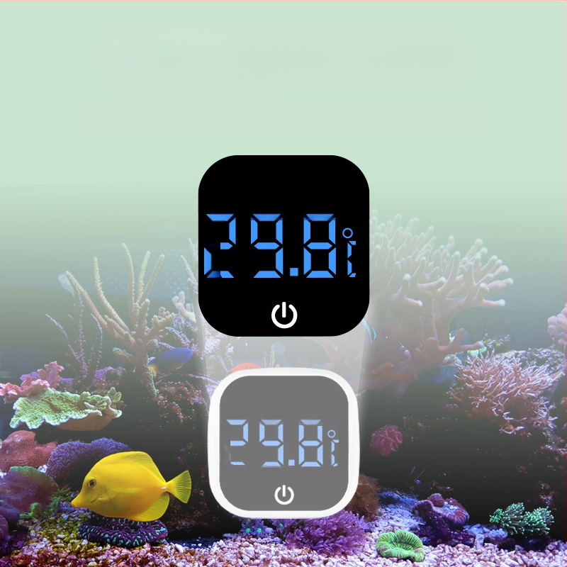Akvariumo vandens temperatūros matuoklis, akvariumo žuvų bako termometras, LED mini elektroninis skaitmeninis termometras, tarpvalstybinis naujas termometras