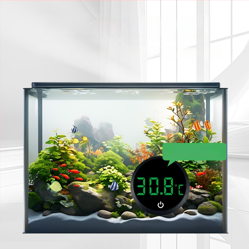 Akvariumo vandens temperatūros matuoklis, akvariumo žuvų bako termometras, LED mini elektroninis skaitmeninis termometras, tarpvalstybinis naujas termometras