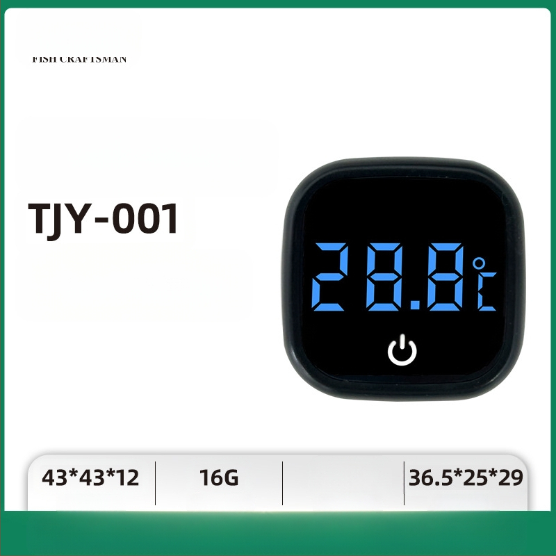 Akvariumo vandens temperatūros matuoklis, akvariumo žuvų bako termometras, LED mini elektroninis skaitmeninis termometras, tarpvalstybinis naujas termometras