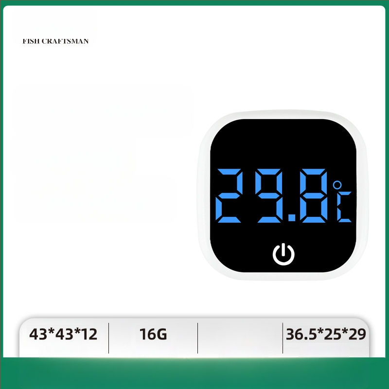 Akvariumo vandens temperatūros matuoklis, akvariumo žuvų bako termometras, LED mini elektroninis skaitmeninis termometras, tarpvalstybinis naujas termometras