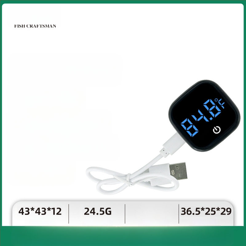 Akvariumo vandens temperatūros matuoklis, akvariumo žuvų bako termometras, LED mini elektroninis skaitmeninis termometras, tarpvalstybinis naujas termometras