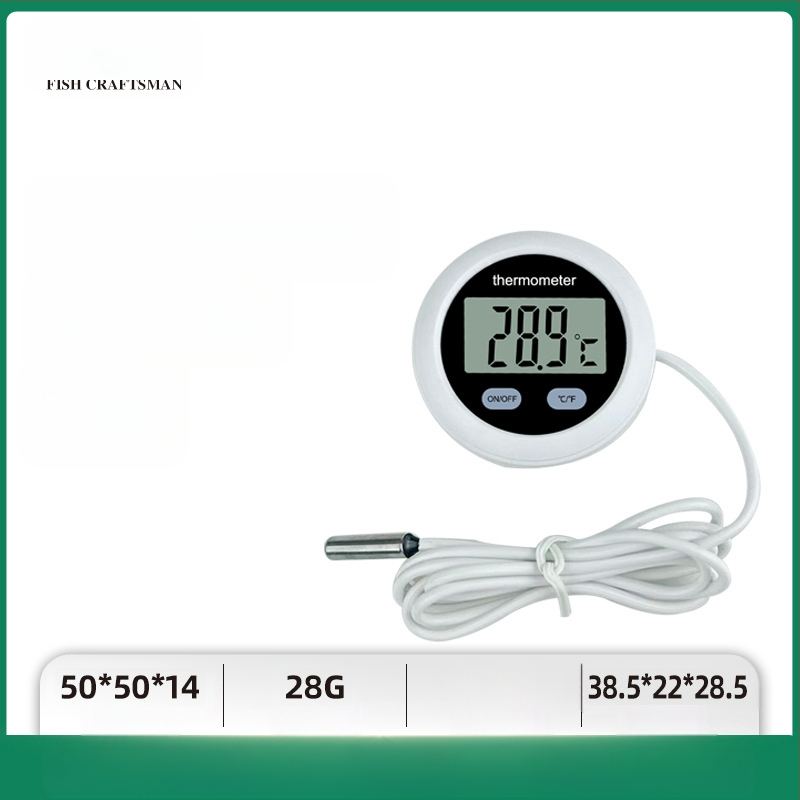 Akvariumo vandens temperatūros matuoklis, akvariumo žuvų bako termometras, LED mini elektroninis skaitmeninis termometras, tarpvalstybinis naujas termometras