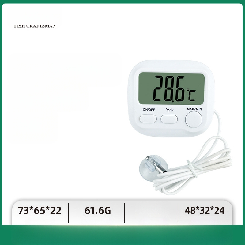 Akvariumo vandens temperatūros matuoklis, akvariumo žuvų bako termometras, LED mini elektroninis skaitmeninis termometras, tarpvalstybinis naujas termometras