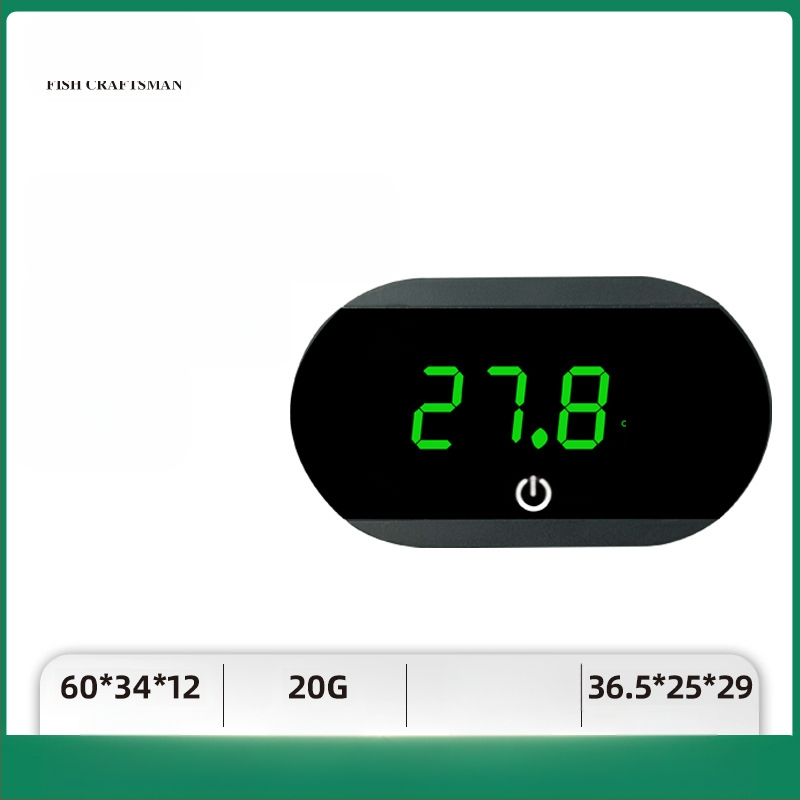 Akvariumo vandens temperatūros matuoklis, akvariumo žuvų bako termometras, LED mini elektroninis skaitmeninis termometras, tarpvalstybinis naujas termometras
