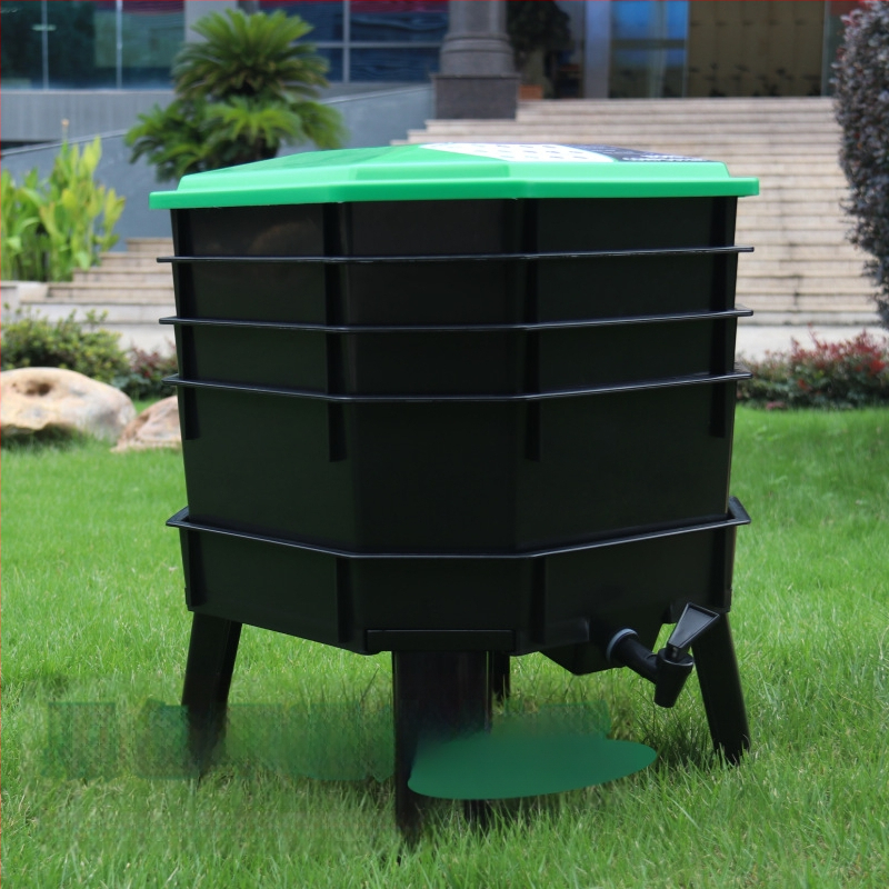 Sliekų kultūros dėžė virtuvės atliekos sliekų mėšlas sliekų kompostas statinė fermentacija komposto dėžė fermentacijos kultūra kvadratinis padėklas