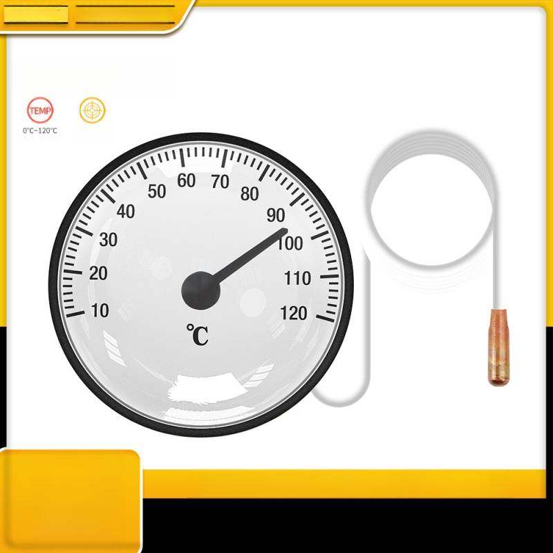 Didelio tikslumo nešiojamas buitinis vandens termometras su skysčio plėtimosi funkcija (0–120 rodyklės) ir zondu