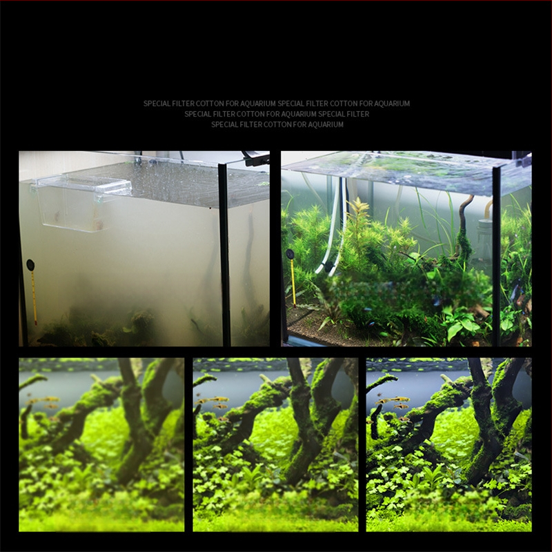 Žuvų akvariumo filtro medvilnė, didelio tankio juoda, sutirštinta biocheminė medvilnė, vandens valymo rotango medvilnė, vėžlių akvariumo filtro medžiaga, filtro kempinė