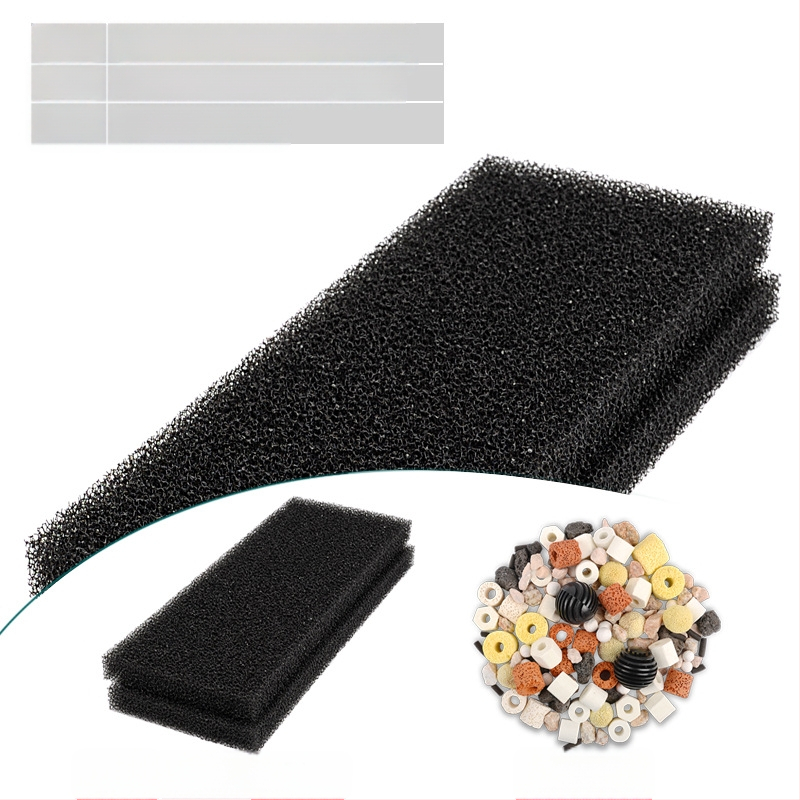 Žuvų akvariumo filtro medvilnė, didelio tankio juoda, sutirštinta biocheminė medvilnė, vandens valymo rotango medvilnė, vėžlių akvariumo filtro medžiaga, filtro kempinė