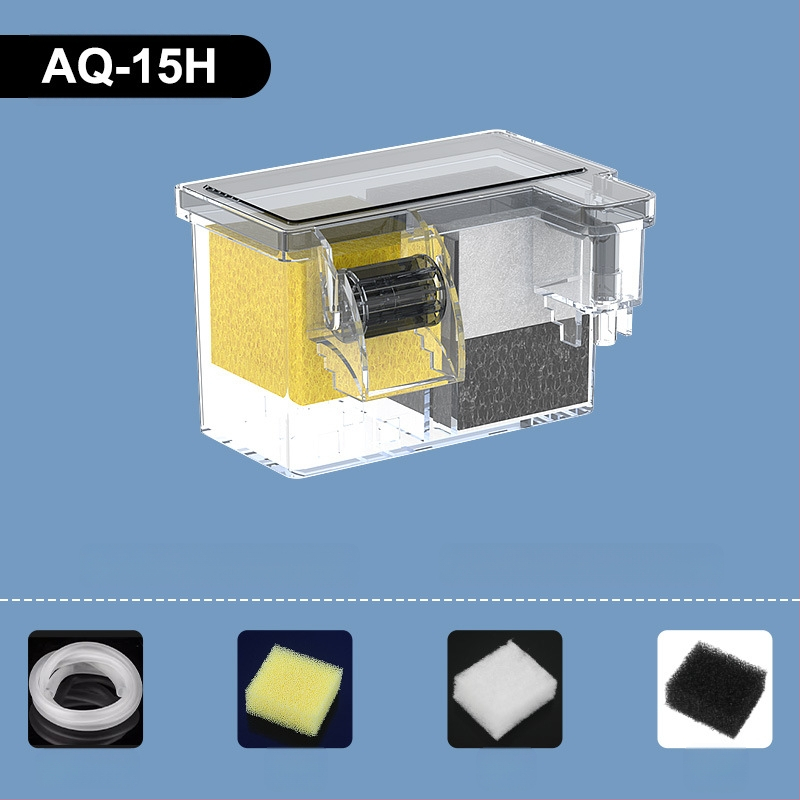 Akvariumo filtras, mažas išorinis krioklys, prie sienos tvirtinamas vėžlių filtras, mažas trijų viename filtras, tylus vandens siurblys, vandens valymo cirkuliacinis siurblys
