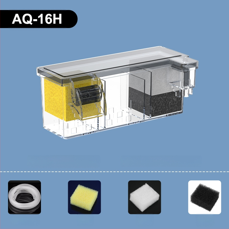 Akvariumo filtras, mažas išorinis krioklys, prie sienos tvirtinamas vėžlių filtras, mažas trijų viename filtras, tylus vandens siurblys, vandens valymo cirkuliacinis siurblys