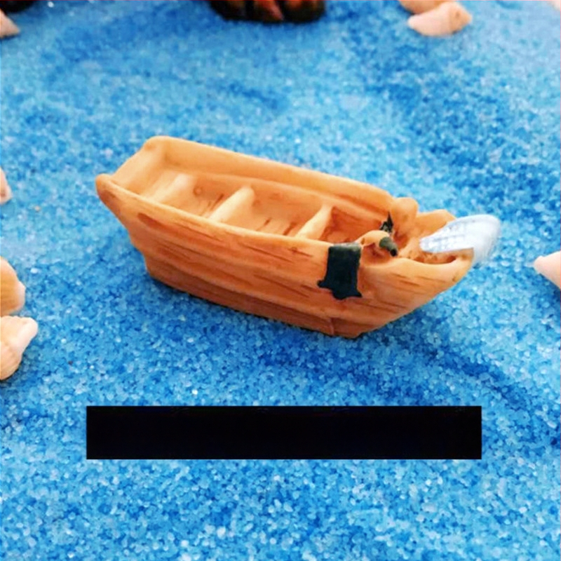 Микро пейзаж, мини лодка Jiangnan, рибарска лодка, занаятчийска лодка, океански аквариум, акваскейп, смола, „направи си сам“ декоративни орнаменти