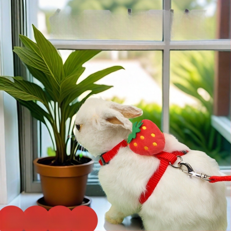 Jänese veojõuköis armas I-kujuline kassjänese rinnal seljal lemmiklooma veojõuköis välja kõndiv jäneseköis laos hulgimüügis