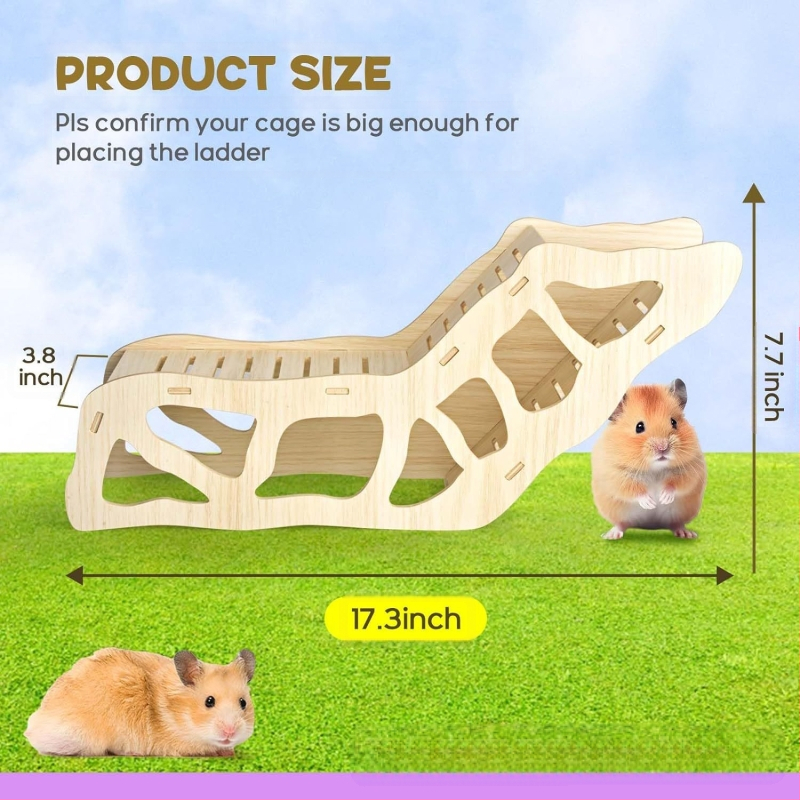 Drvene ljestve za hrčke, izbjegavanje stepenica, kućica za tunel, zlatni medvjed, igračka za penjanje, brezov lučni most, rupa u drvetu, proizvodi za uređenje okoliša