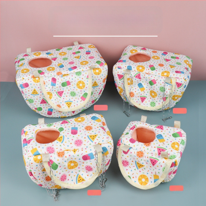 Xiaoxiaojia medové vrecko bavlnené hniezdo škrečok kvet vetva myš hojdacia sieťka leto morča spiace hniezdo veverička papagáj Totoro závesné hniezdo