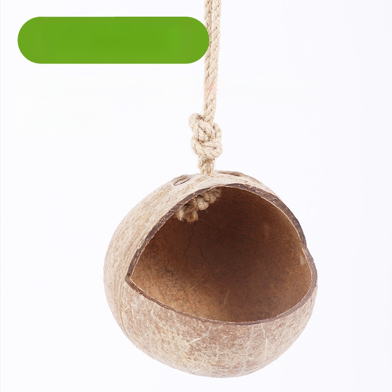 Cuib de hamster, adăpost cu coajă de nucă de cocos, produse de răcire pentru peisaj de vară, cuib de dormit pentru urs auriu, casă cu flori, ramură de șoarece, cuib de jucărie