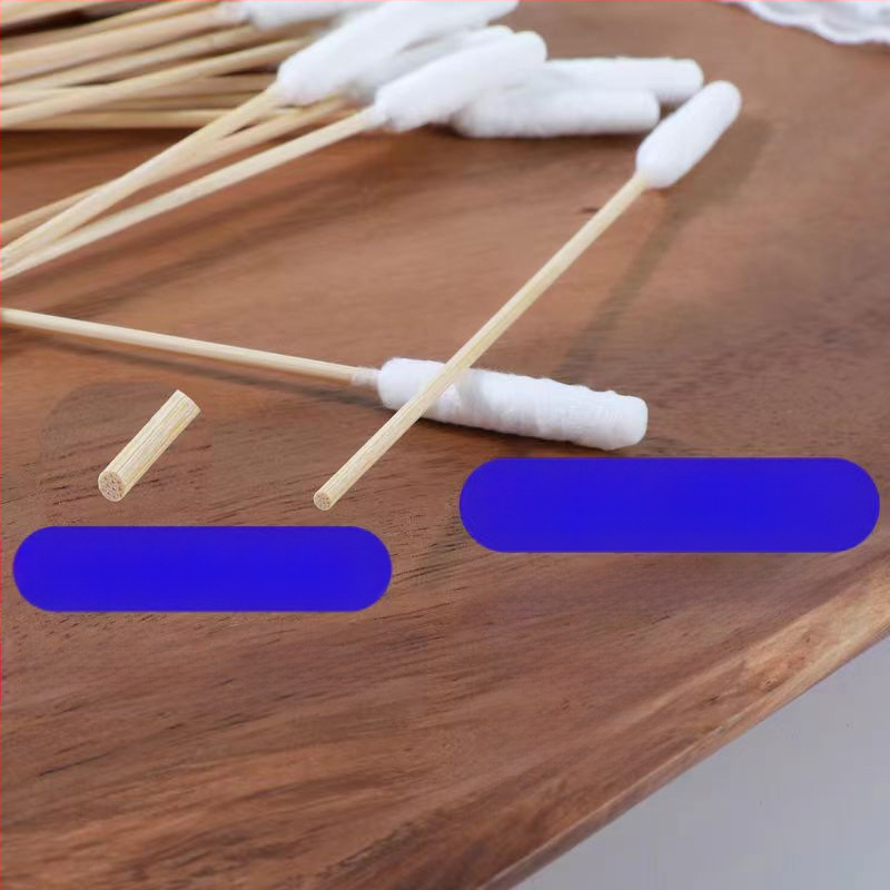 Medvilnės tamponėlis augintiniams, medvilnės tamponėlis katėms ir šunims, universalus ausų, odos ir išangės valymo vaistas, dvejopo naudojimo medvilnės tamponėlis, ypač didelis medvilnės galvos bambuko lazdelės formos vatos tamponėlis